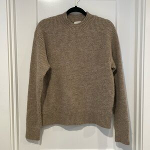 H&M wool blend fisherman rib sweater